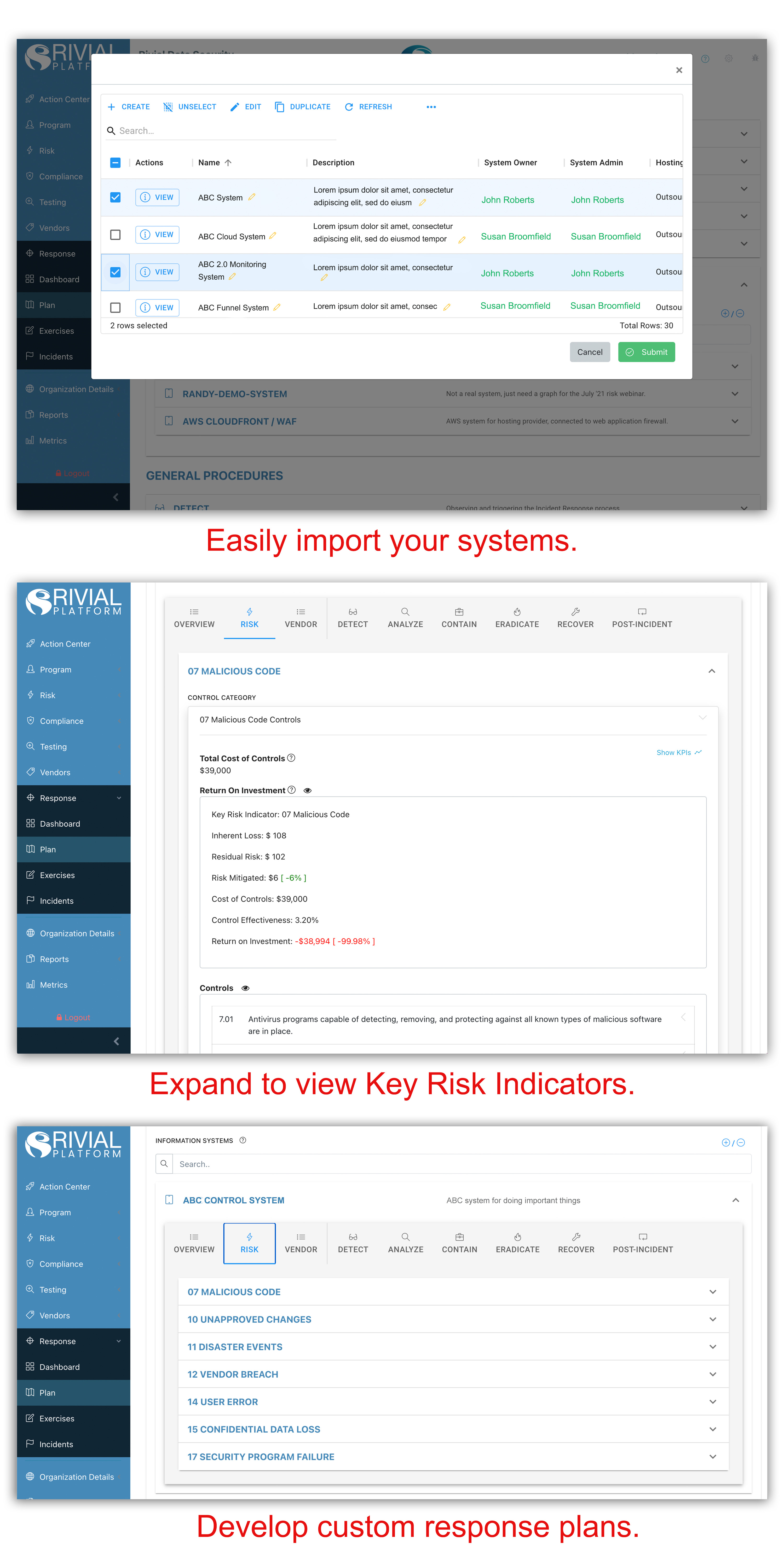 Rivial Platform - Incident Response Module