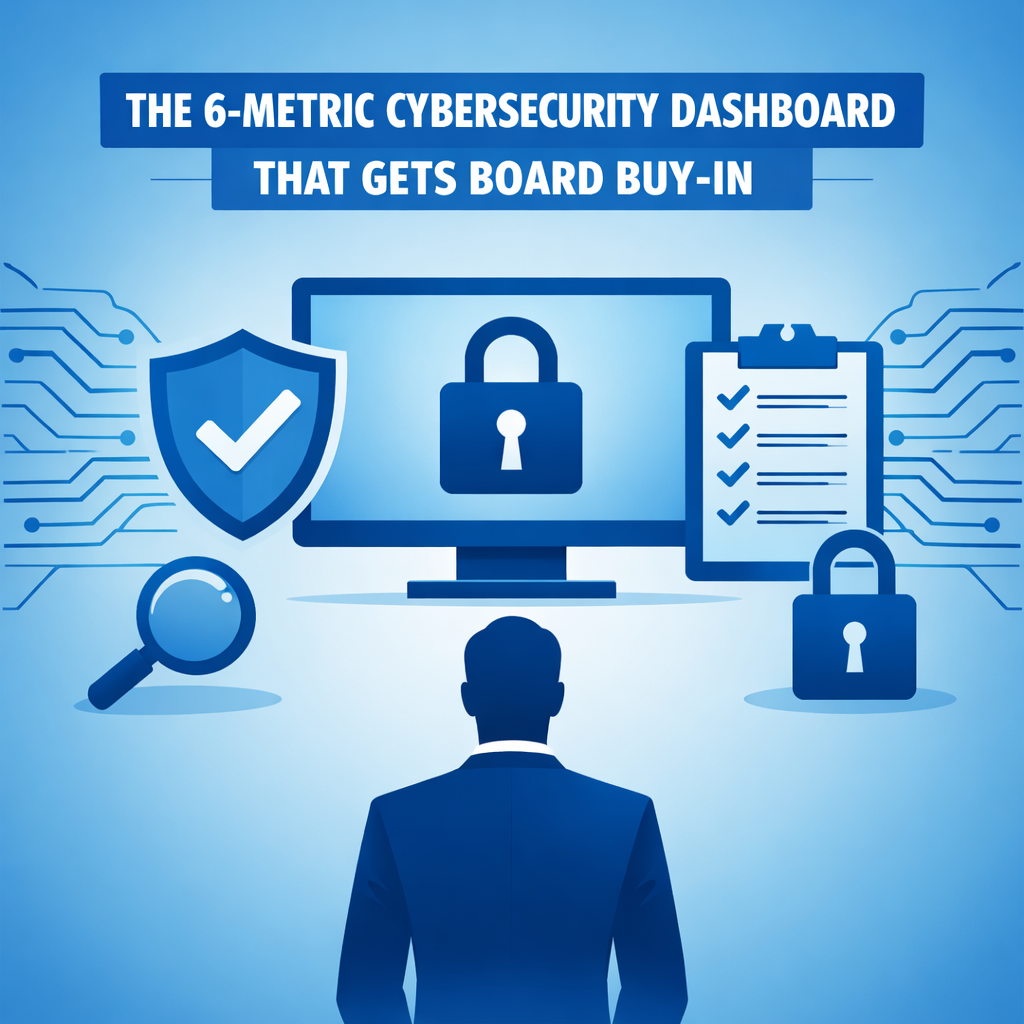 The 6-Metric Cybersecurity Dashboard That Gets Board Buy-In